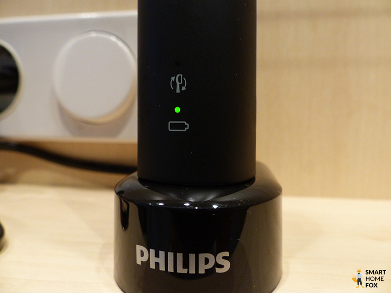 The Philips Sonicare 4300 ProtectiveClean is shown in the charging dock.